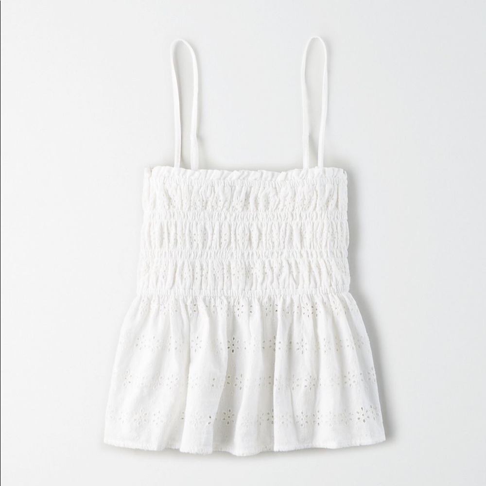 American Eagle white tank
